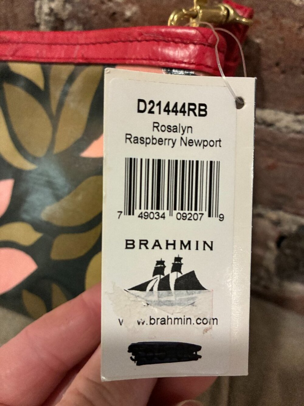 Brahmin~ NWT!!~ Rosalyn Raspberry Newport - Picture 2 of 9